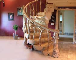 Rustic Wood Staircases